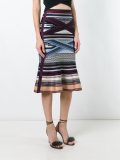 fluted hem skirt 