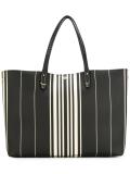 striped shopper tote 