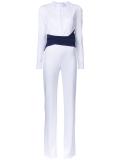 contrast waistband jumpsuit