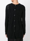 distressed cable knit loose fit jumper