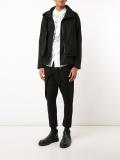 folded neck zipped jacket