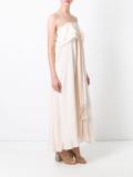 ruffle hem maxi dress