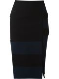 panelled mid-length skirt
