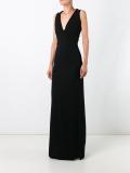 fitted dual strap gown