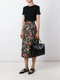 polka dot ruffle T-shirt