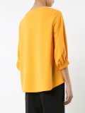 V neck flared top 