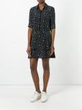 stars print shift dress