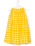 sleeveless checked dress 