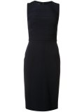 stitching detail fitted dress