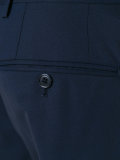 contrasting piping two-piece suit