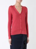 wide ribbed design cardigan