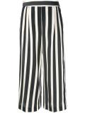 striped cropped trousers