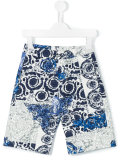 floral baroque printed shorts