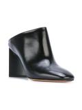 backless square toe pumps