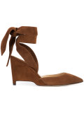 tie wedge sandals