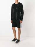 side-stripe track shorts