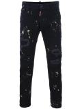paint splash skinny jeans 