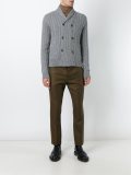 cable knit buttoned cardigan