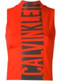 logo print tank top
