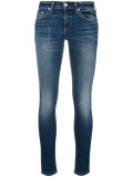 lightly distressed skinny jeans