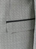 patterned double-breasted jacket