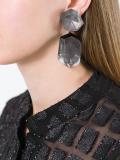 double stone earrings