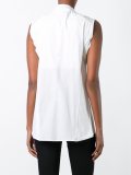 mandarin neck sleeveless shirt