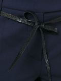 belted cropped trousers