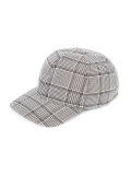 checked baseball cap