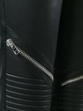 zipped biker trousers