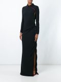 buttoned fitted dress