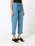 drawstring flared pants