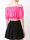 off-shoulders cropped blouse