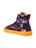 Donald Duck jacquard hi-top sneakers