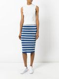 striped lurex skirt
