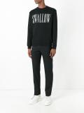swallow print sweatshirt