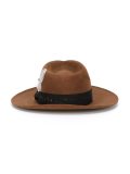 feather detailing hat