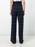 elasticated high-rise trousers