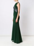 asymmetric neck gown 