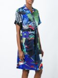 printed shirt dress