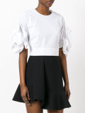 ruched sleeve blouse