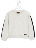 stripe sleeve sweatshirt