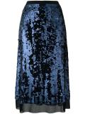 sequinned A-line skirt