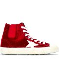 'Francy' velvet hi-top sneakers