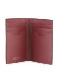 metallic plaque bi-fold wallet