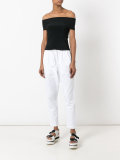 drop-crotch sweatpants