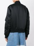 printed front bomber jacket