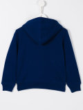 logo embroidered hoodie