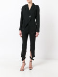 slit cropped trousers