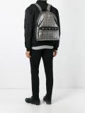 logo print backpack